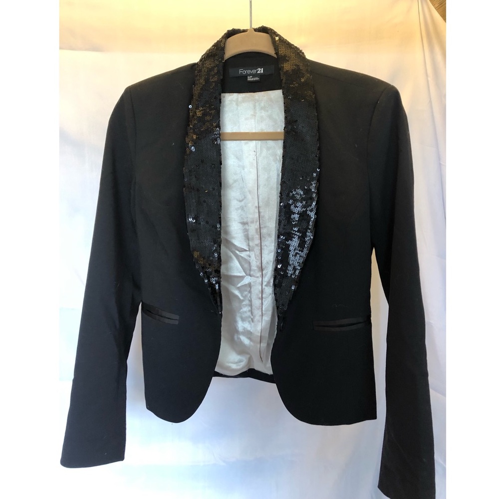 Black sequin blazer